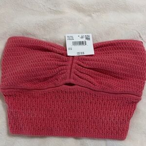 American Eagle Outfitters Pink Knit Tube Top